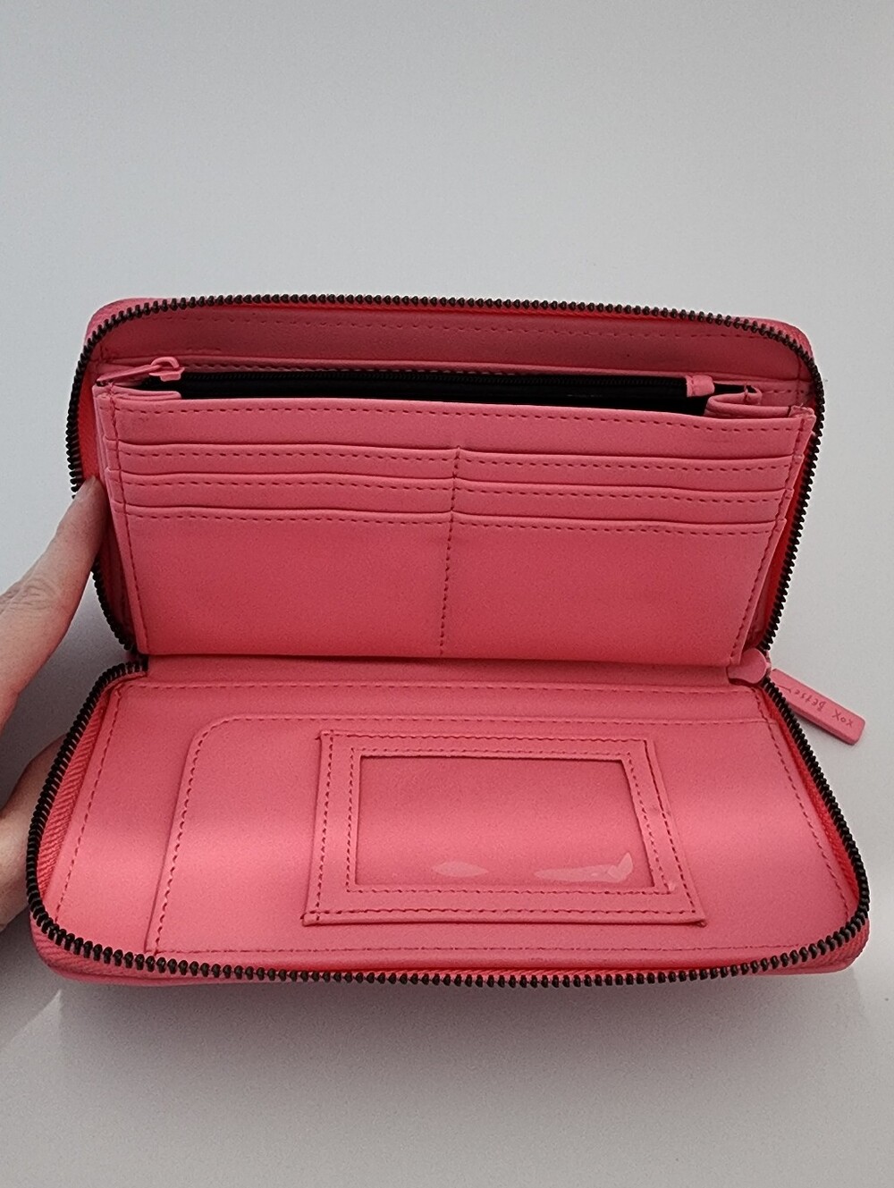 Pink Heart Rectangle Wallet - Picture 3 of 7